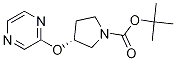 (R)-3-(Pyrazin-2-yloxy)-pyrrolidine-1-carboxylic acid tert-butyl ester Struktur