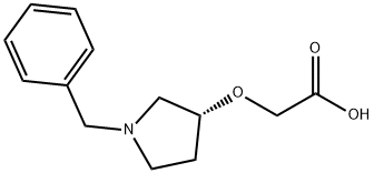 ((R)-1-Benzyl-pyrrolidin-3-yloxy)-acetic acid Struktur