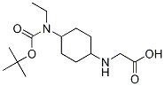 (1R,4R)-[4-(tert-Butoxycarbonyl-ethyl-aMino)-cyclohexylaMino]-acetic acid Struktur