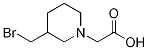 (3-BroMoMethyl-piperidin-1-yl)-acetic acid Struktur