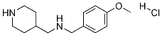 (4-Methoxy-benzyl)-piperidin-4-ylMethyl-aMine hydrochloride Struktur