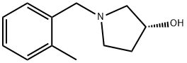 (R)-1-(2-Methyl-benzyl)-pyrrolidin-3-ol Struktur