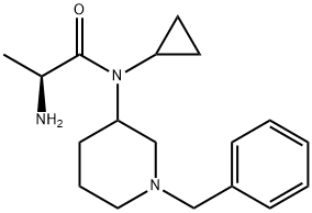 (S)-2-AMino-N-(1-benzyl-piperidin-3-yl)-N-cyclopropyl-propionaMide Struktur