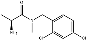 (S)-2-AMino-N-(2,4-dichloro-benzyl)-N-Methyl-propionaMide Struktur