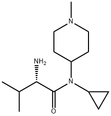 (S)-2-AMino-N-cyclopropyl-3-Methyl-N-(1-Methyl-piperidin-4-yl)-butyraMide Struktur