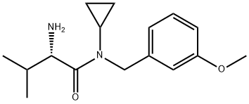 (S)-2-AMino-N-cyclopropyl-N-(3-Methoxy-benzyl)-3-Methyl-butyraMide Struktur