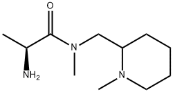 (S)-2-AMino-N-Methyl-N-(1-Methyl-piperidin-2-ylMethyl)-propionaMide Struktur