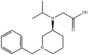 [((S)-1-Benzyl-piperidin-3-yl)-isopropyl-aMino]-acetic acid Struktur