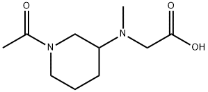 [(1-Acetyl-piperidin-3-yl)-Methyl-aMino]-acetic acid Struktur