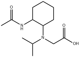 [(2-AcetylaMino-cyclohexyl)-isopropyl-aMino]-acetic acid Struktur