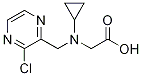 [(3-Chloro-pyrazin-2-ylMethyl)-cyclopropyl-aMino]-acetic acid Struktur