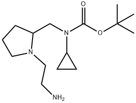 [1-(2-AMino-ethyl)-pyrrolidin-2-ylMethyl]-cyclopropyl-carbaMic acid tert-butyl ester Struktur