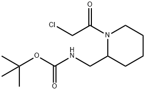 [1-(2-Chloro-acetyl)-piperidin-2-ylMethyl]-carbaMic acid tert-butyl ester Struktur