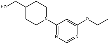 [1-(6-Ethoxy-pyriMidin-4-yl)-piperidin-4-yl]-Methanol Struktur