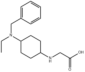 [4-(Benzyl-ethyl-aMino)-cyclohexylaMino]-acetic acid Struktur