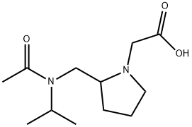 {2-[(Acetyl-isopropyl-aMino)-Methyl]-pyrrolidin-1-yl}-acetic acid Struktur