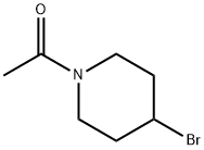 1-(4-BroMo-piperidin-1-yl)-ethanone Struktur