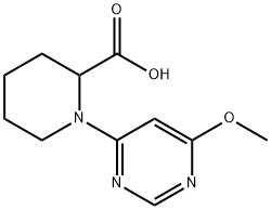 1-(6-Methoxy-pyriMidin-4-yl)-piperidine-2-carboxylic acid Struktur