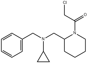 1-{2-[(Benzyl-cyclopropyl-aMino)-Methyl]-piperidin-1-yl}-2-chloro-ethanone Struktur