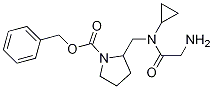 2-{[(2-AMino-acetyl)-cyclopropyl-aMino]-Methyl}-pyrrolidine-1-carboxylic acid benzyl ester Struktur