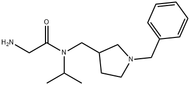 2-AMino-N-(1-benzyl-pyrrolidin-3-ylMethyl)-N-isopropyl-acetaMide Struktur