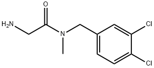 2-AMino-N-(3,4-dichloro-benzyl)-N-Methyl-acetaMide Struktur