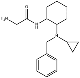 2-AMino-N-[2-(benzyl-cyclopropyl-aMino)-cyclohexyl]-acetaMide Struktur