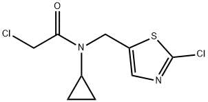 2-Chloro-N-(2-chloro-thiazol-5-ylMethyl)-N-cyclopropyl-acetaMide Struktur