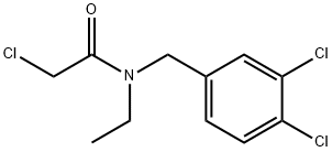 2-Chloro-N-(3,4-dichloro-benzyl)-N-ethyl-acetaMide Struktur