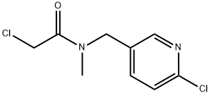 2-Chloro-N-(6-chloro-pyridin-3-ylMethyl)-N-Methyl-acetaMide Struktur