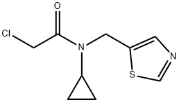 2-Chloro-N-cyclopropyl-N-thiazol-5-ylMethyl-acetaMide Struktur