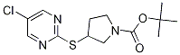 3-(5-Chloro-pyriMidin-2-ylsulfanyl)
-pyrrolidine-1-carboxylic acid tert
-butyl ester Struktur