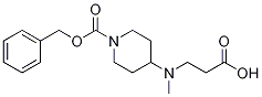 4-(CarboxyMethyl-ethyl-aMino)-piperidine-1-carboxylic acid benzyl ester Struktur