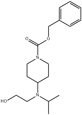 4-[(2-Hydroxy-ethyl)-isopropyl-aMino]-piperidine-1-carboxylic acid benzyl ester Struktur