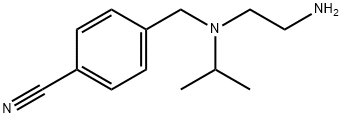 4-{[(2-AMino-ethyl)-isopropyl-aMino]-Methyl}-benzonitrile Struktur