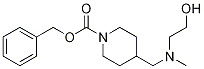 4-{[(2-Hydroxy-ethyl)-Methyl-aMino]-Methyl}-piperidine-1-carboxylic acid benzyl ester Struktur