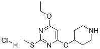 4-Ethoxy-2-Methylsulfanyl-6-(piperidin-4-yloxy)-pyriMidine hydrochloride Struktur