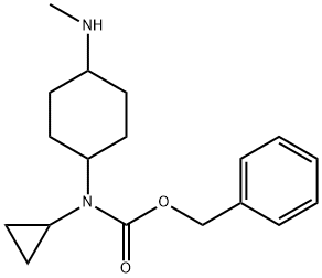 Cyclopropyl-(4-MethylaMino-cyclohexyl)-carbaMic acid benzyl ester Struktur