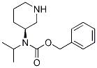 Isopropyl-(S)-piperidin-3-yl-carbaMic acid benzyl ester Struktur