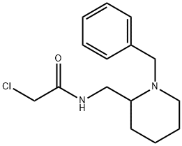 N-(1-Benzyl-piperidin-2-ylMethyl)-2-chloro-acetaMide Struktur