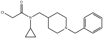 N-(1-Benzyl-piperidin-4-ylMethyl)-2-chloro-N-cyclopropyl-acetaMide Struktur