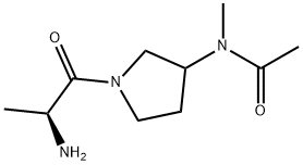 N-[1-((S)-2-AMino-propionyl)-pyrrolidin-3-yl]-N-Methyl-acetaMide Struktur