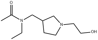 N-Ethyl-N-[1-(2-hydroxy-ethyl)-pyrrolidin-3-ylMethyl]-acetaMide Struktur