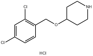 4-[(2,4-Dichlorobenzyl)oxy]piperidinehydrochloride Struktur