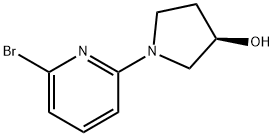 (R)-1-(6-Bromo-pyridin-2-yl)-pyrrolidin-3-ol Struktur