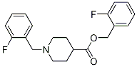 1-(2-Fluoro-benzyl)-piperidine-4-carboxylic acid 2-fluoro-benzyl ester Struktur