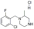 1-(2-Chloro-6-fluoro-benzyl)-2-methyl-piperazine hydrochloride Struktur