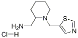 C-(1-Thiazol-5-ylmethyl-piperidin-2-yl)-methylamine hydrochloride Struktur