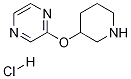 2-(Piperidin-3-yloxy)-pyrazine hydrochloride Struktur