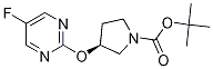 (S)-3-(5-Fluoro-pyrimidin-2-yloxy)-pyrrolidine-1-carboxylic acid tert-butyl ester Struktur